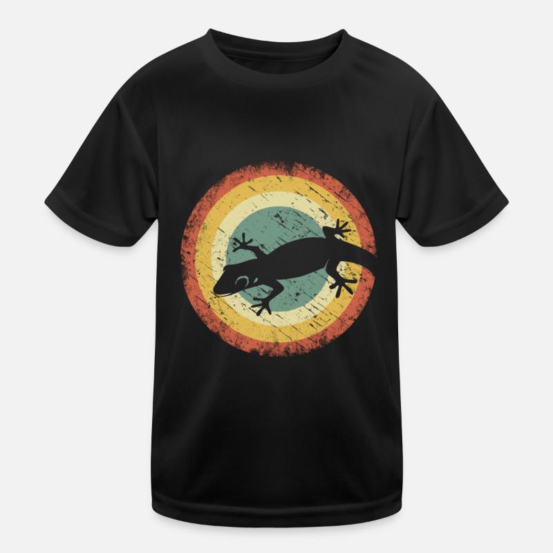 Gecko Eidechse Terrarium Reptil Geschenk Kinder Funktions-T-Shirt