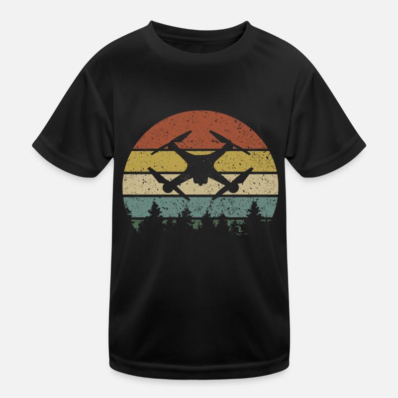 Drone drone pilot Kids Functional T-Shirt