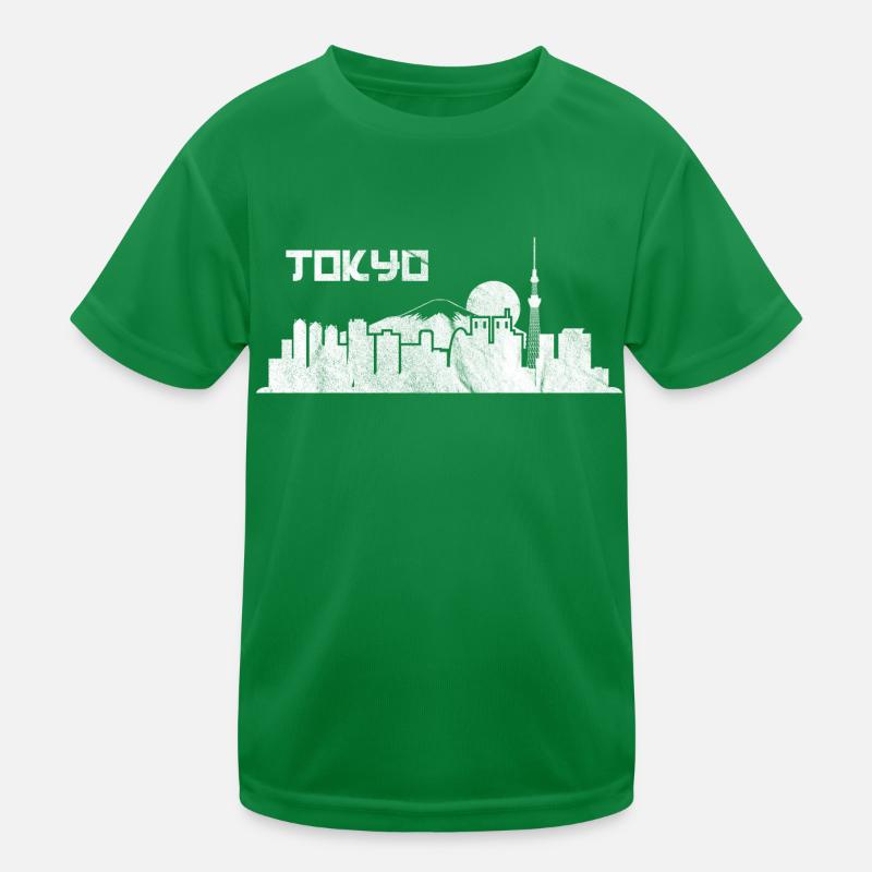 TOKYO SKYLINE BLACK AND WHITE by The Manzanita´s Kinder Funktions-T-Shirt