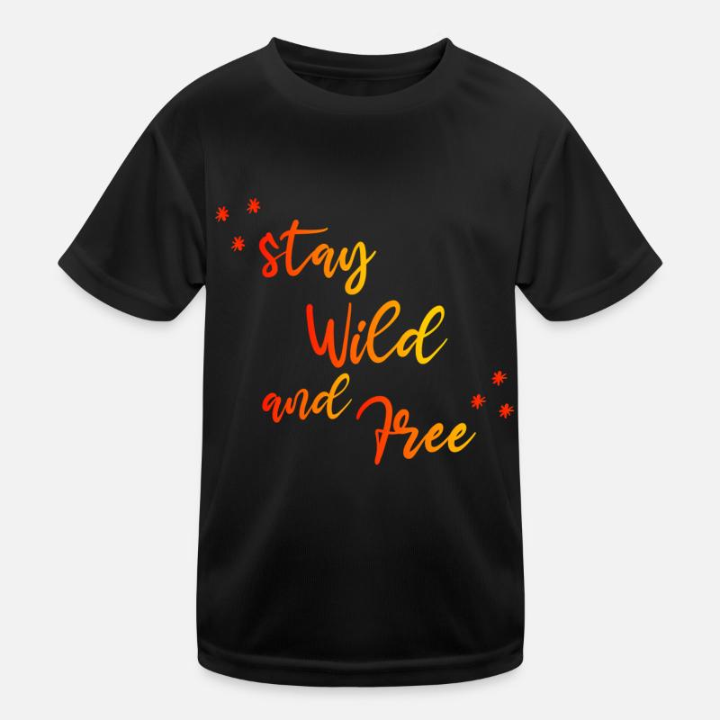 WILD FREE GRADIENT RED YELLOW Kinder Funktions-T-Shirt