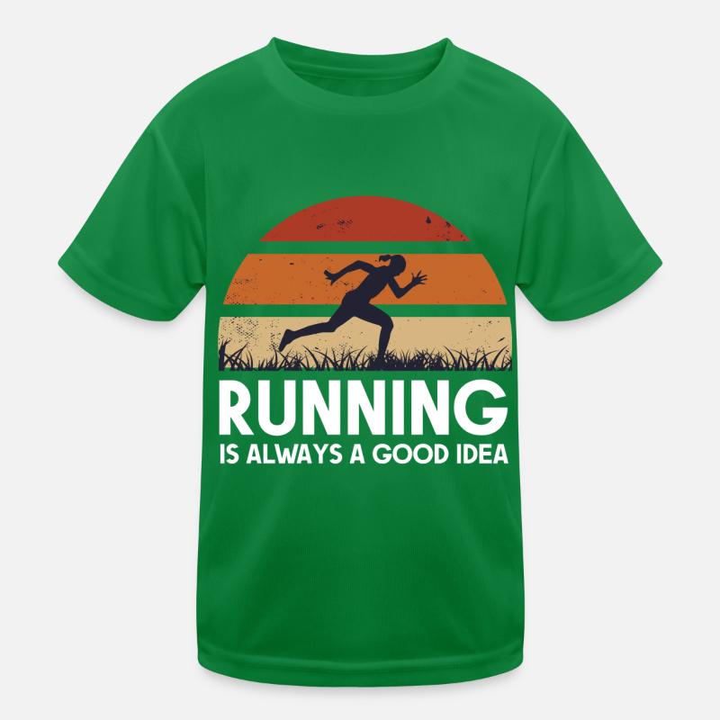 joggen laufen Kinder Funktions-T-Shirt
