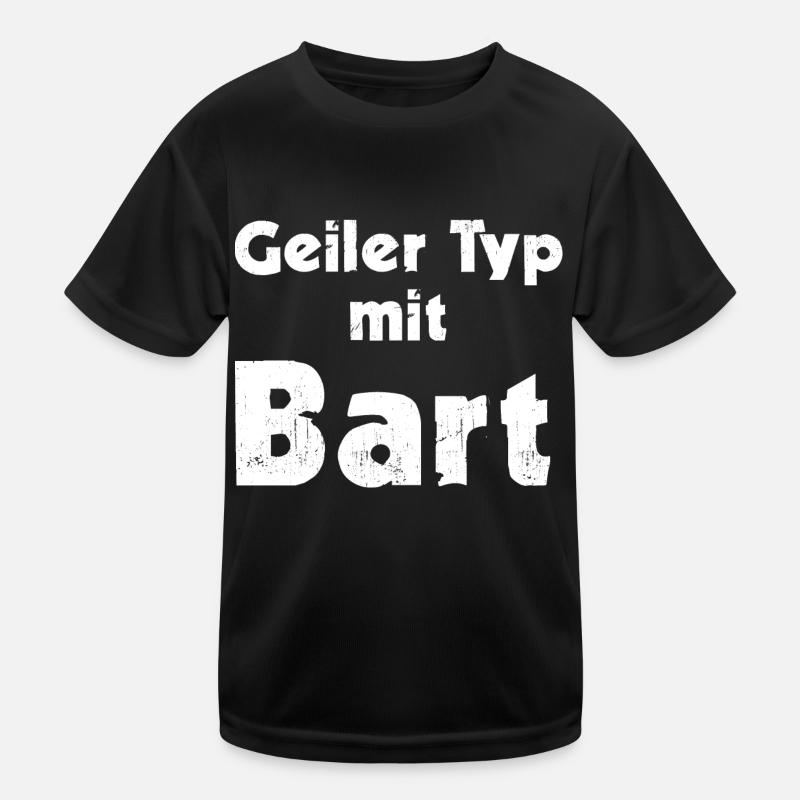 Geiler Typ mit Bart Kinder Funktions-T-Shirt