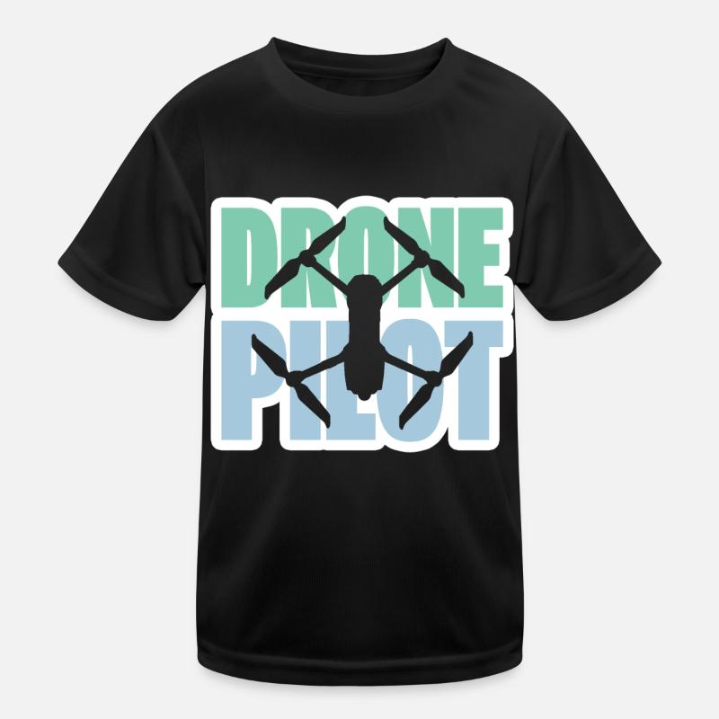 Drone Pilot Drone Drones Drone Drone Cadeau de course T-shirt sport Enfant