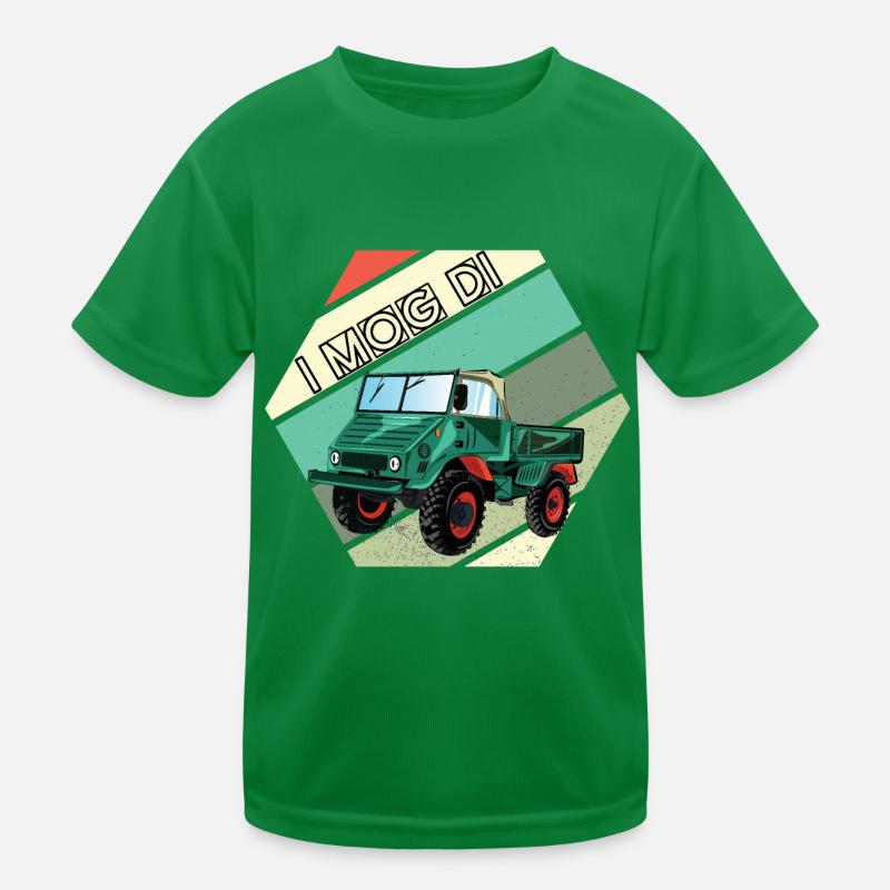 I MOG DI - Unimog - Oldtimer - Offroad Kinder Funktions-T-Shirt
