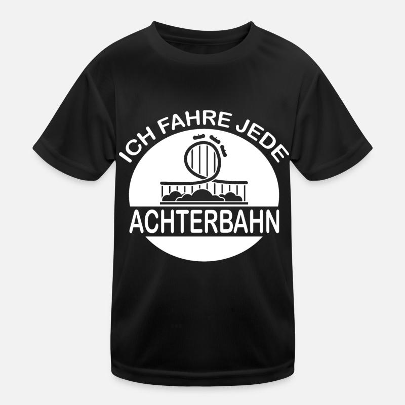 Rollercoaster Achterbahn Kinder Funktions-T-Shirt