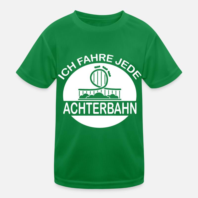 Rollercoaster Achterbahn Kinder Funktions-T-Shirt