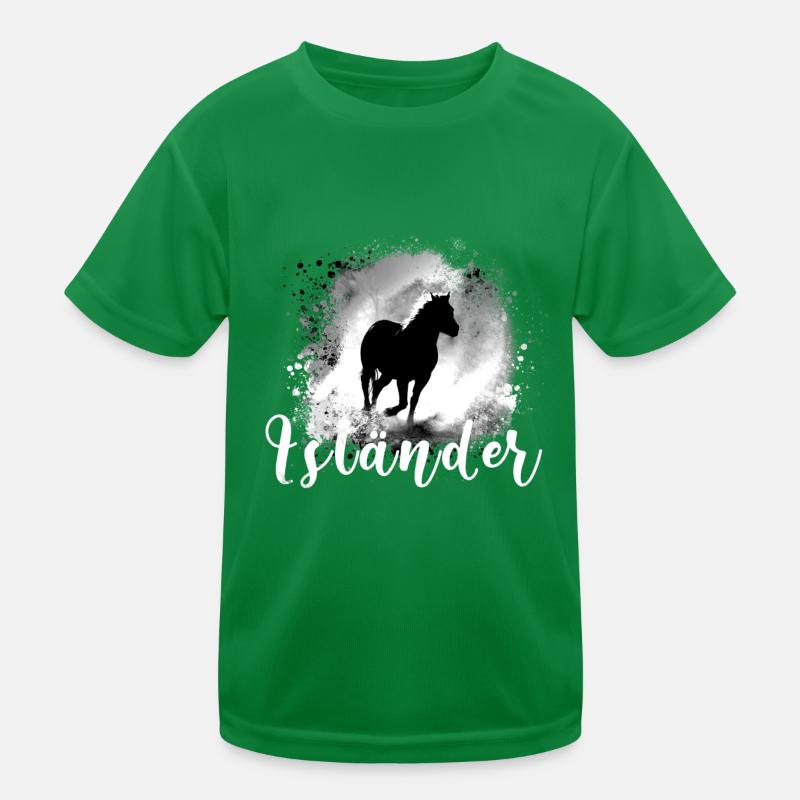 pferd,haflinger, graffiti, malerei, grau,isländer Kinder Funktions-T-Shirt