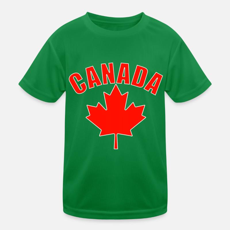 Maple Leaf Canada Kids Functional T-Shirt