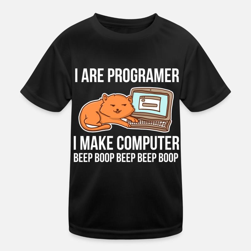 Programmer chat humor for coders and Kids Functional T-Shirt