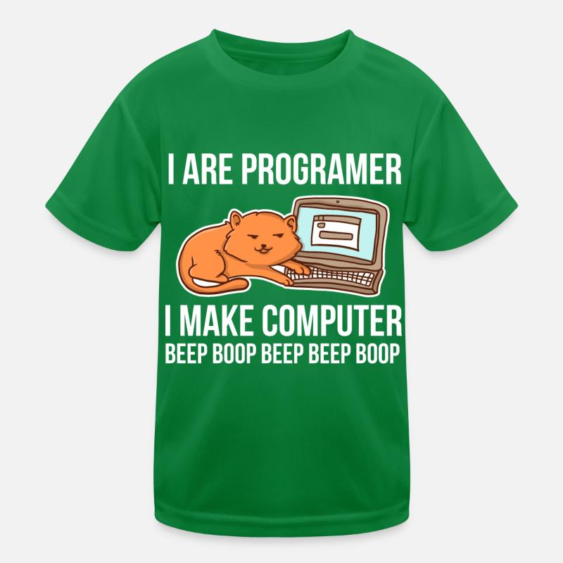 Programmeur-chat-humour pour coder et T-shirt sport Enfant