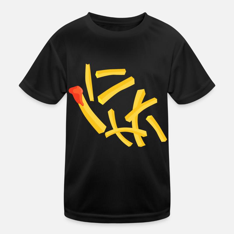 Pommes mit Ketchup Kinder Funktions-T-Shirt