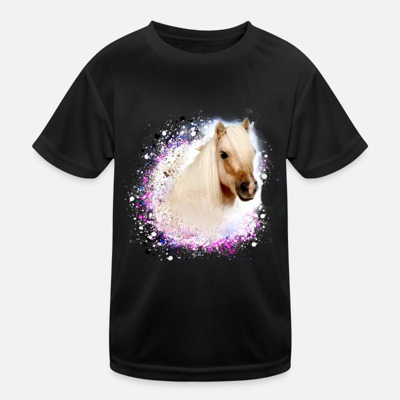haflinger, pferd,graffiti, landschaft, pony Kinder Funktions-T-Shirt