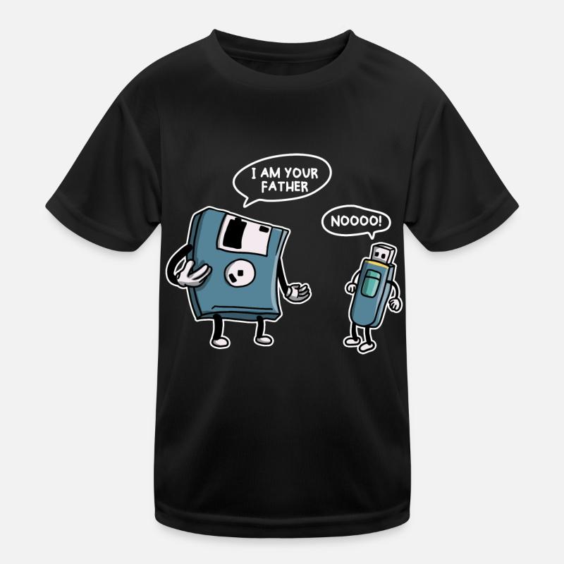 USB-Diskette Lustige Informationstechnologie Kinder Funktions-T-Shirt