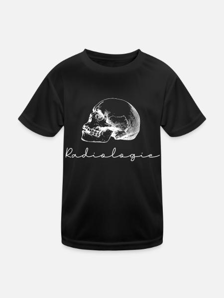 MTRA Medizinisch Technischer Radiologie Assistent - Kinder Funktions-T-Shirt - Schwarz - Vorne