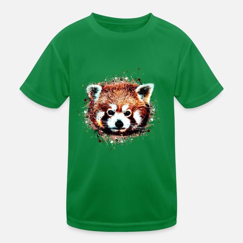 Roter panda ,Graffiti, Malerei,pandabär, bär,braun Kinder Funktions-T-Shirt