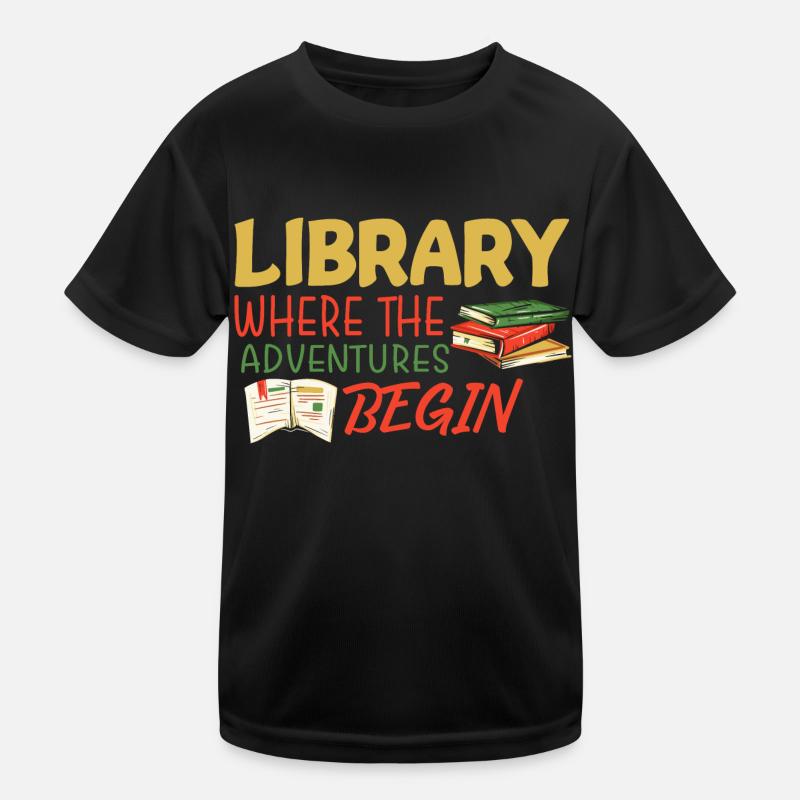Library Adventure Kids Functional T-Shirt