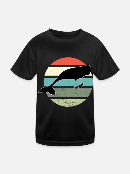 Diving Divers Dive Scuba Retro Snorkeler - Kids Functional T-Shirt - black - Front