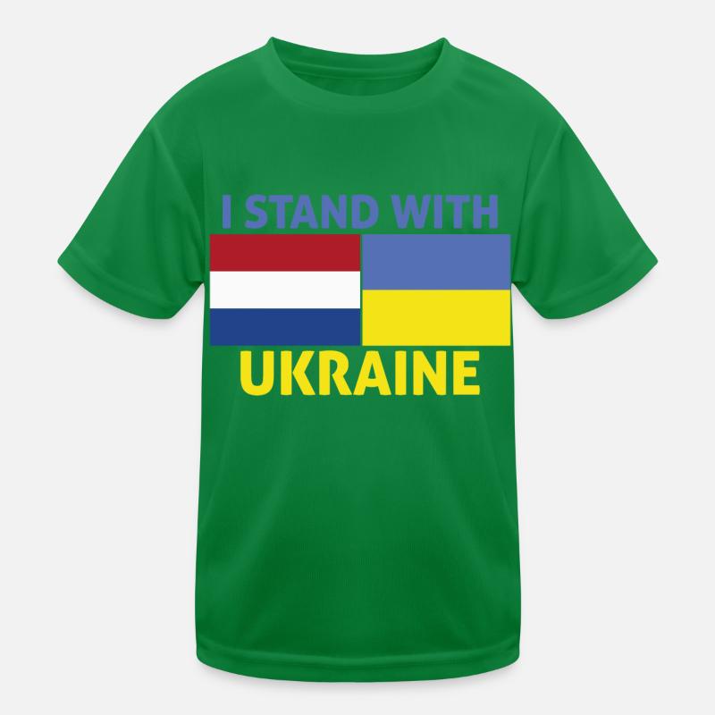 Pays-Bas Stand Avec Ukrain I Stand Avec Ukraine T-shirt sport Enfant