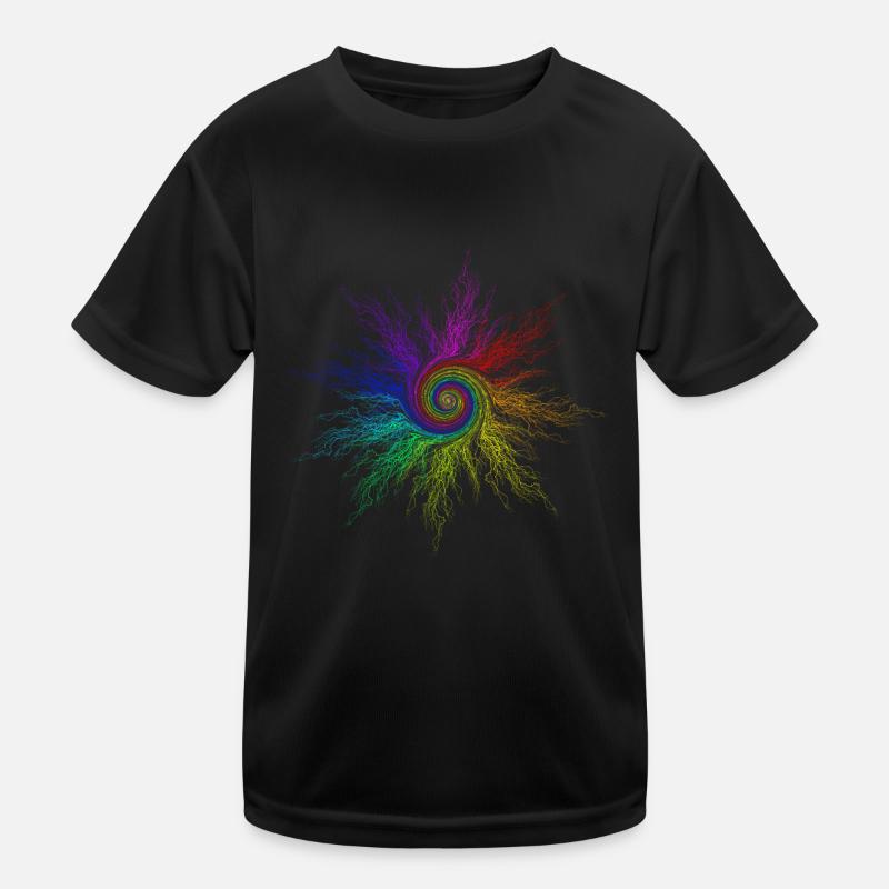 RainbowCircleTwirl Kinder Funktions-T-Shirt