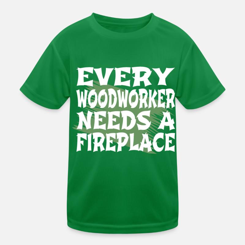 forest work forester wood jackhammer funny quote Kids Functional T-Shirt
