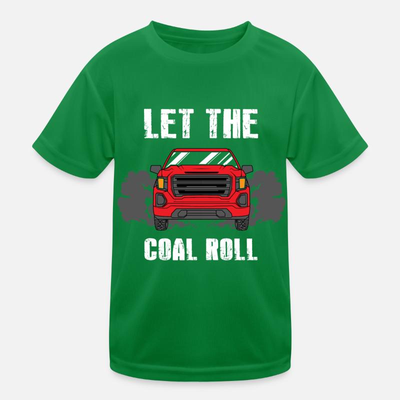 Conception de rouleaux en carbone pour les conducteurs diesel T-shirt sport Enfant