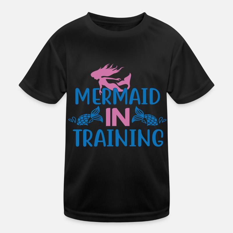 Mermaid In Training Kinder Funktions-T-Shirt