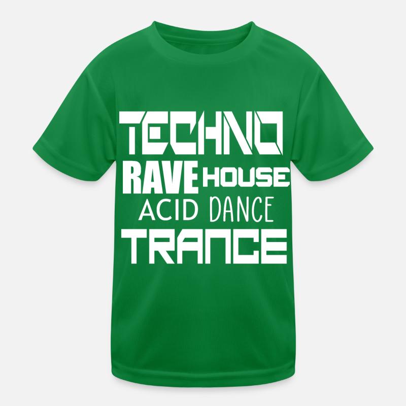 danse techno trance T-shirt sport Enfant