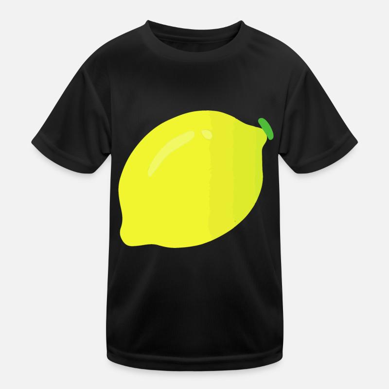 Zitrone Illustration Geschenkidee Kinder Funktions-T-Shirt