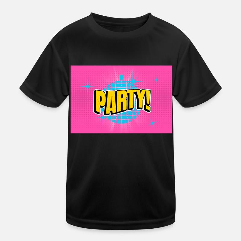 Party Disco Comic Stil Blase Graffiti Schriftzug Kinder Funktions-T-Shirt