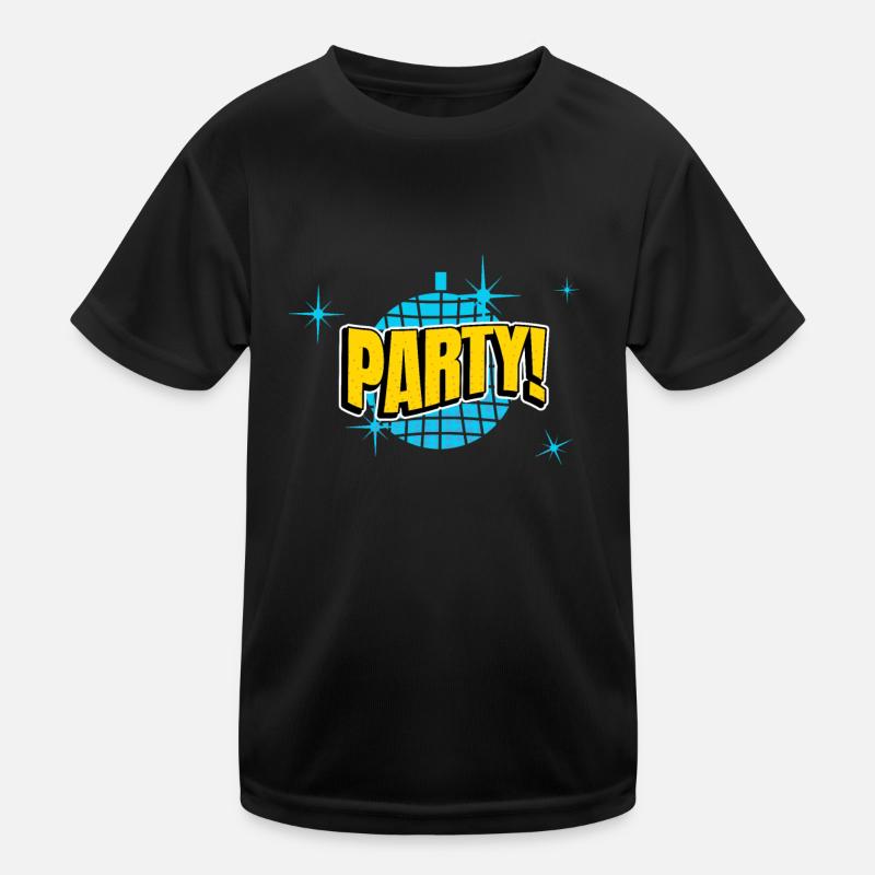 Party Disco Comic Stil Blase Graffiti Schriftzug Kinder Funktions-T-Shirt