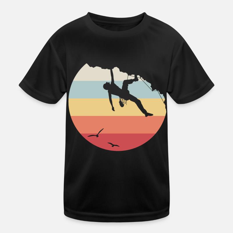 Climb - Kids Functional T-Shirt - black