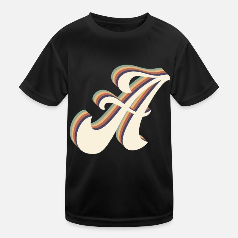 Letter A Kids Functional T-Shirt