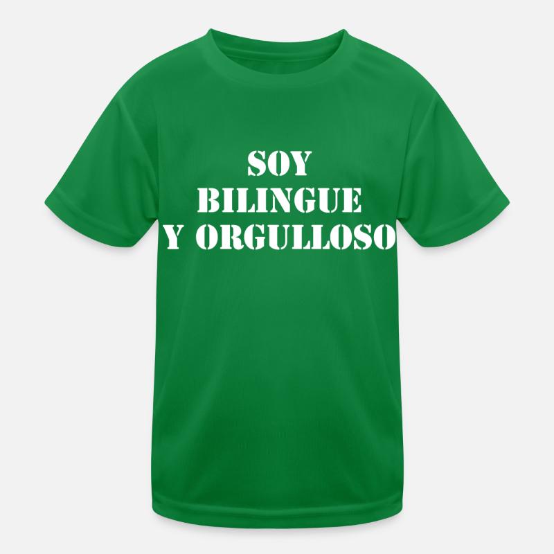 Zweisprachig Spanisch Kinder Funktions-T-Shirt