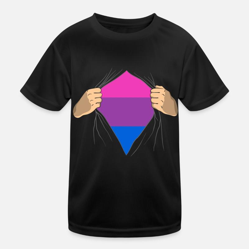 Bisexual Proud Stolz Geschenk Kinder Funktions-T-Shirt