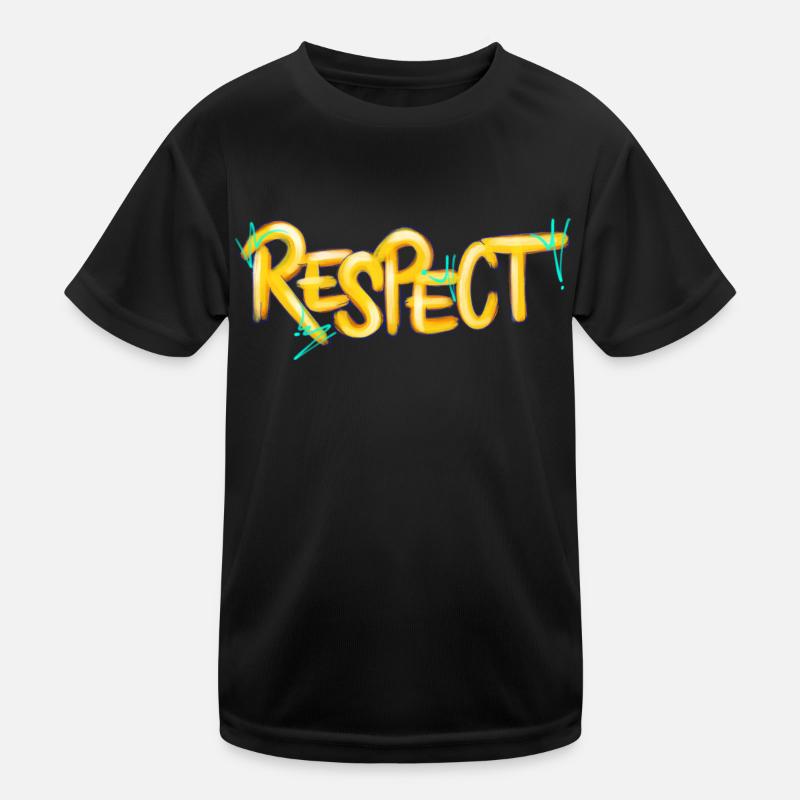 Respect, Art, Kunst, Graffiti Kids Functional T-Shirt