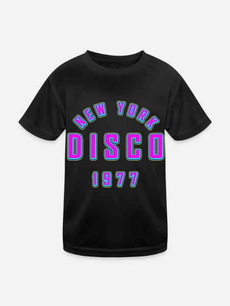 NEW YORK DISCO - Kids Functional T-Shirt - black