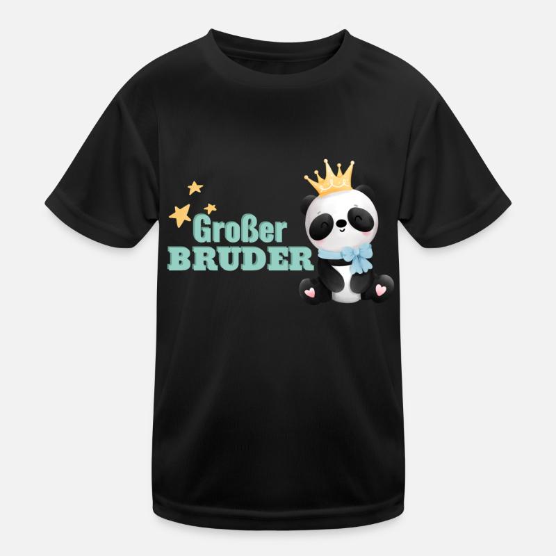 Großer Bruder Panda Kinder Funktions-T-Shirt