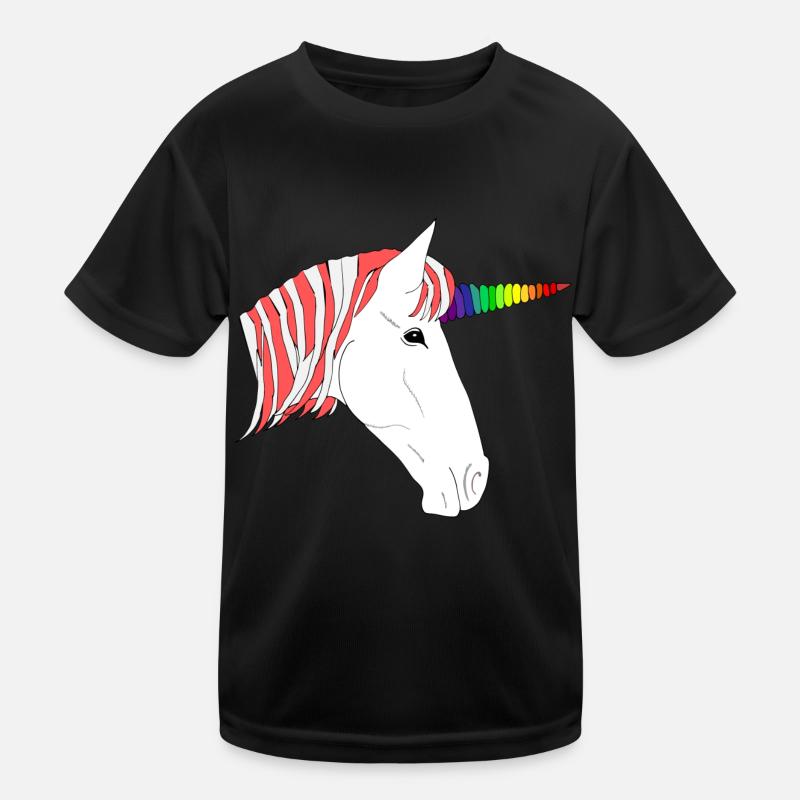 Rainbow unicorn Kids Functional T-Shirt