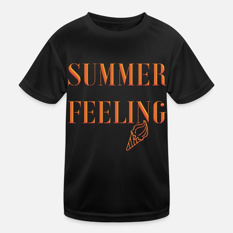 SUMMER FEELING with ice cream Kids Functional T-Shirt