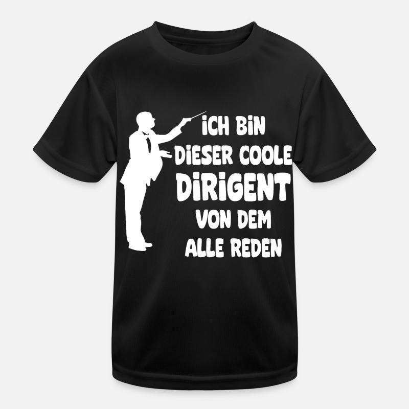 Musiker Dirigent - Lustiges Beruf Spruch Dirigent - Kinder Funktions-T-Shirt - Schwarz