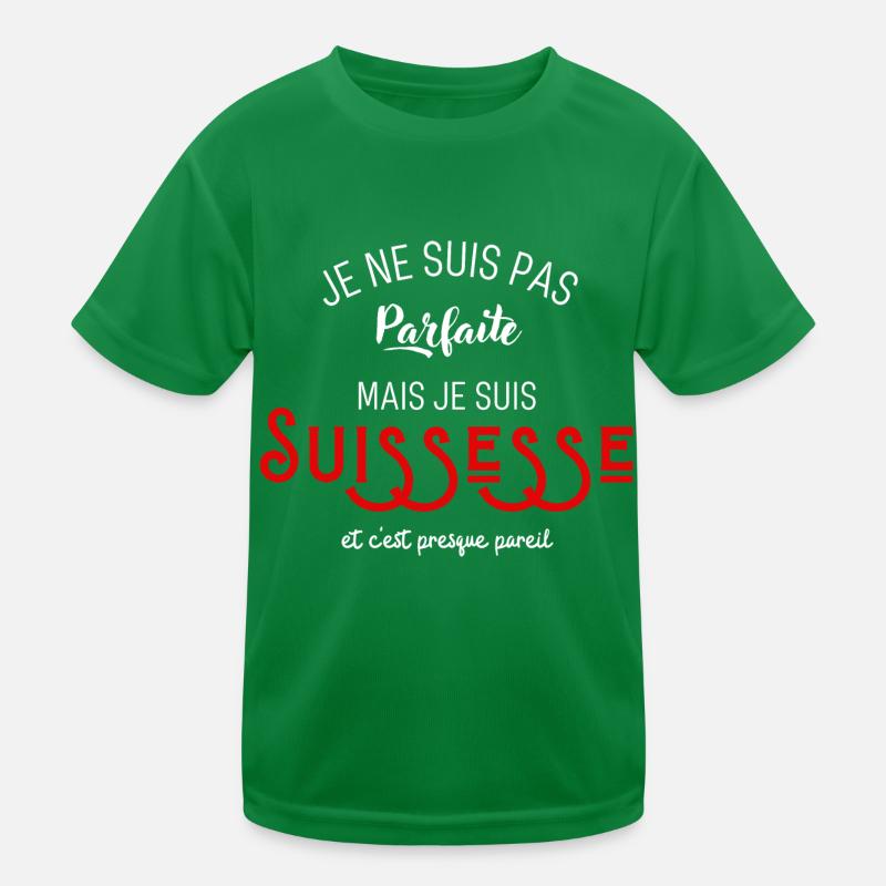 Pas parfaite mais suissesse T-shirt sport Enfant