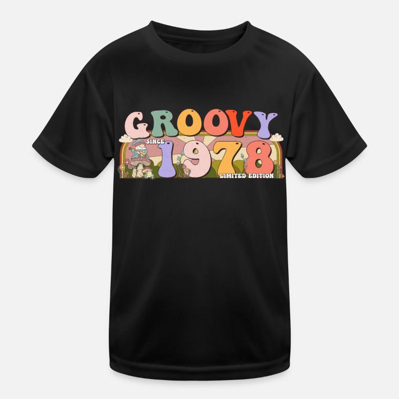 Groovy seit 1978 Retro Hippie 45. Geburtstag Kinder Funktions-T-Shirt
