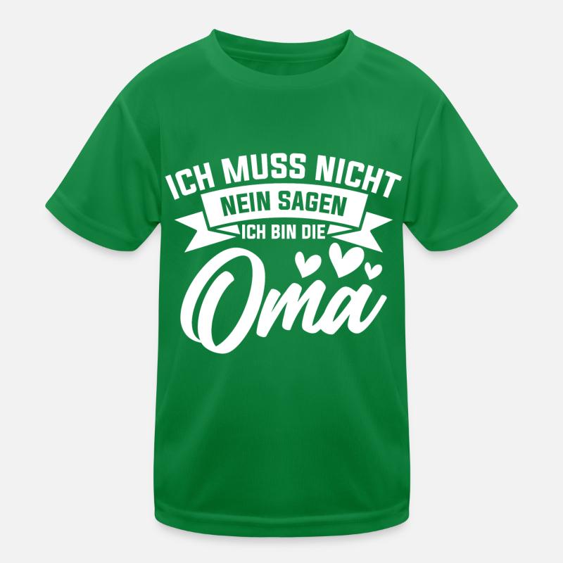 Oma Spruch Geschenk Grossmutter Kinder Funktions-T-Shirt