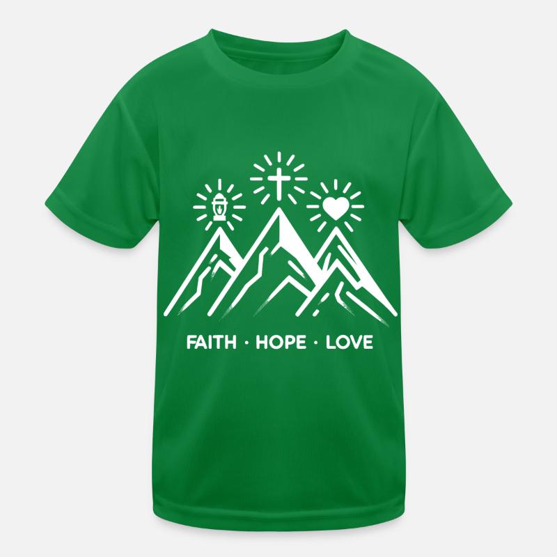 Glaube, Hoffnung, Liebe, Kinder Funktions-T-Shirt