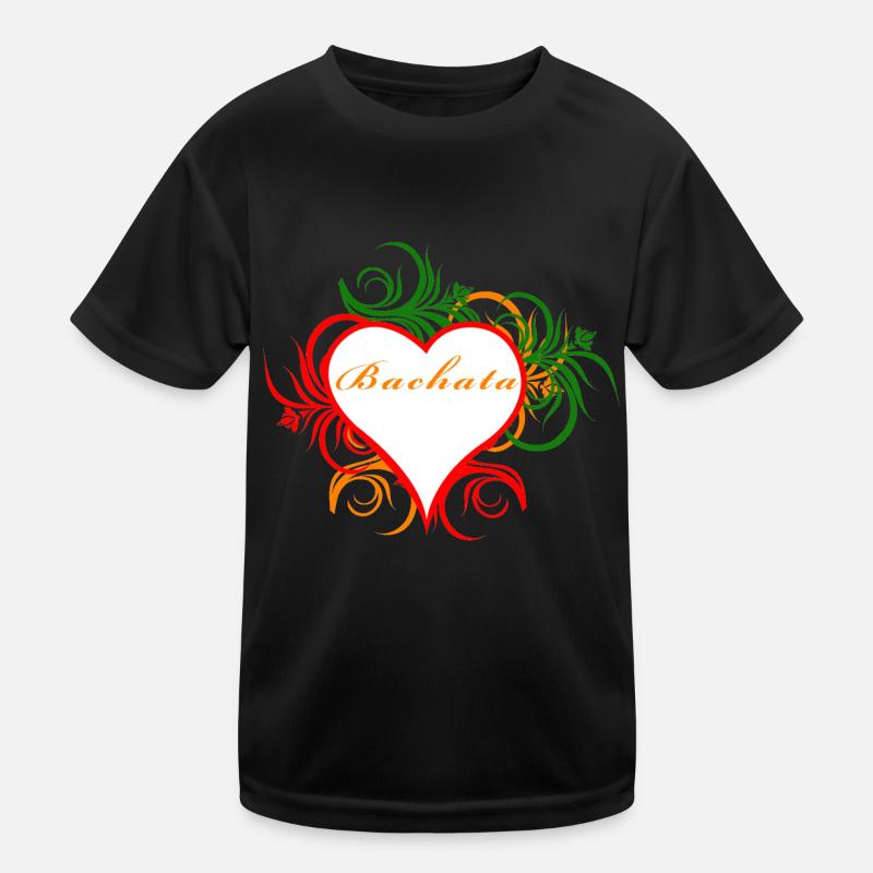 Bachata im Herzschmuck Kinder Funktions-T-Shirt