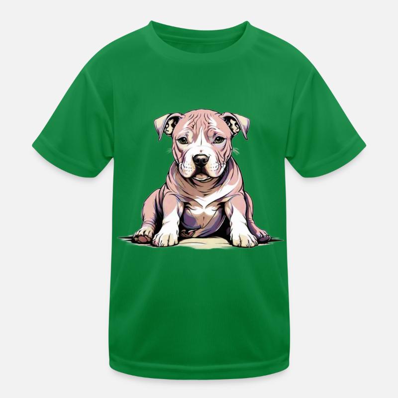 Pitbul Puppy Kids Functional T-Shirt