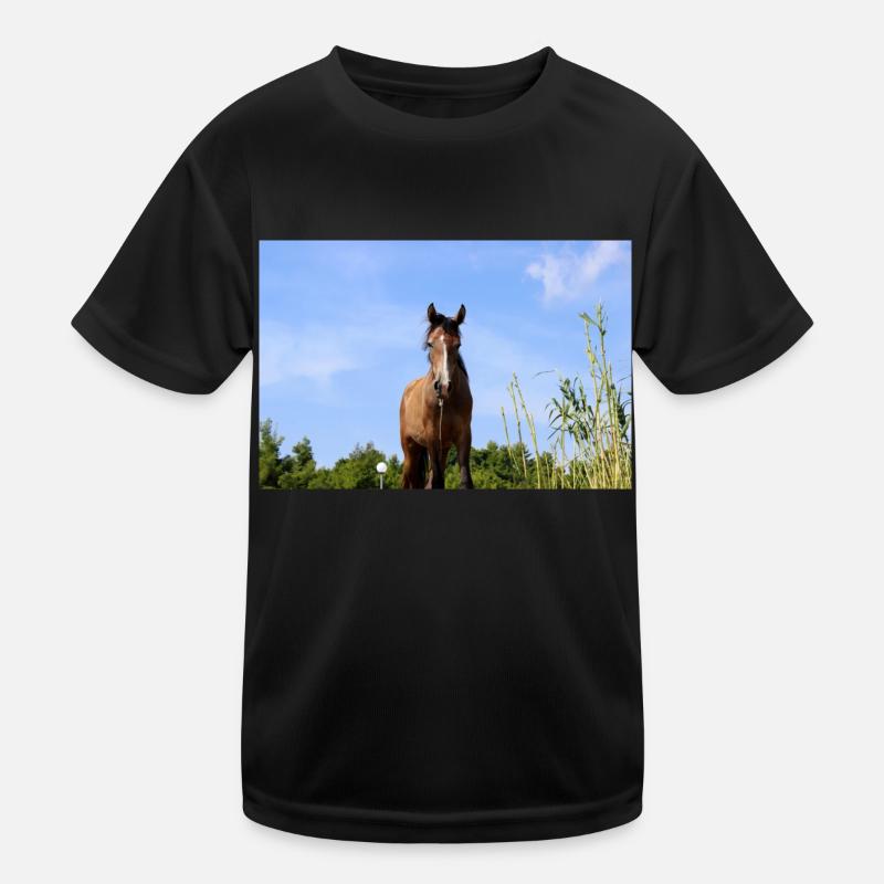 Pferd Kinder Funktions-T-Shirt