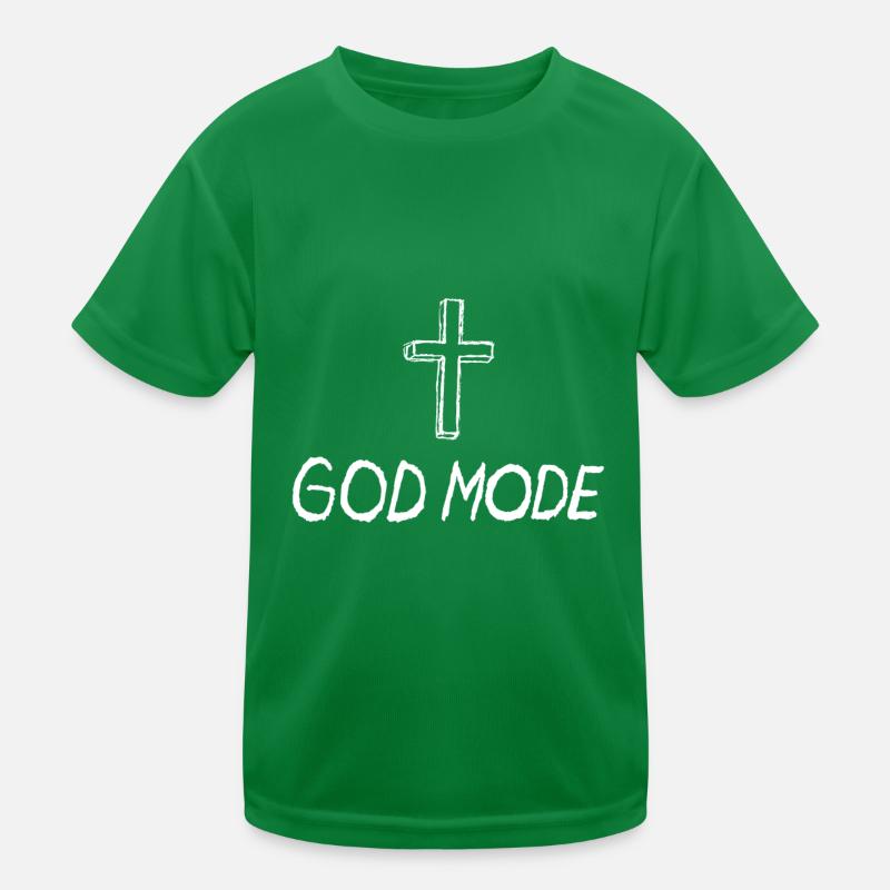 Citation de Dieu Mode avec Croix chrétienne T-shirt sport Enfant