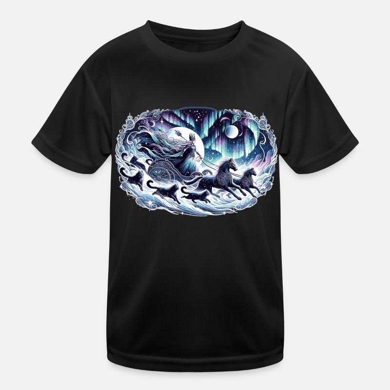 Déesse de la lune dans le train magique nocturne T-shirt sport Enfant