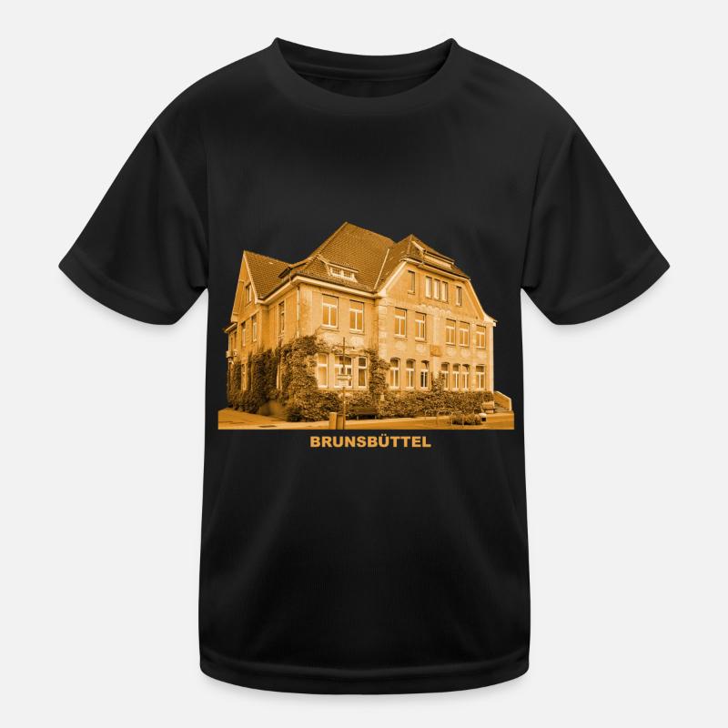 Brunsbüttel Town Hall Schleswig-Holstein Elbe Kids Functional T-Shirt